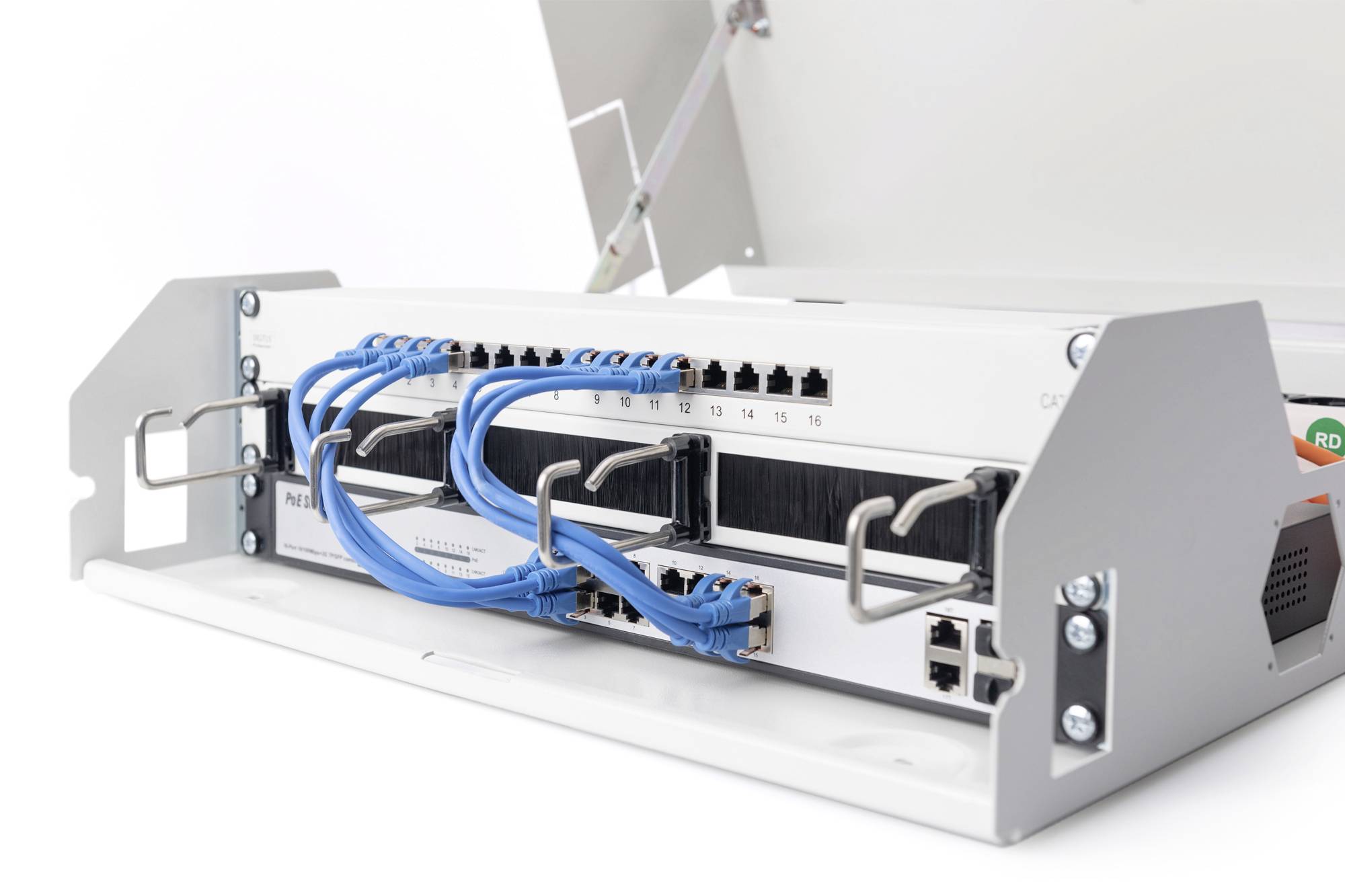 DIGITUS Soho Slim Wandgehäuse 3HE DN-19 04U-PB