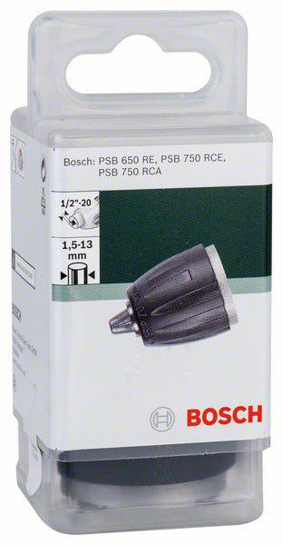 Bosch Accessories Schnellspannbohrfutter, D: 1,5 bis 13 mm, A: 1/2 bis 20, passend zu PSB 650 2609255729