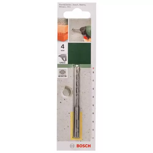 Bosch Accessories 2609256900 Hartmetall Beton-Spiralbohrer 4 mm SDS-Quick 1 St. Bosch Accessories 2609256900 Hartmetall Beton-Spiralbohrer 4 mm SDS-Quick 1 St.