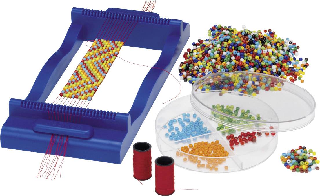 Kosmos 657185 Perlen Weben Basteln Experimentierkasten ab 8 Jahre