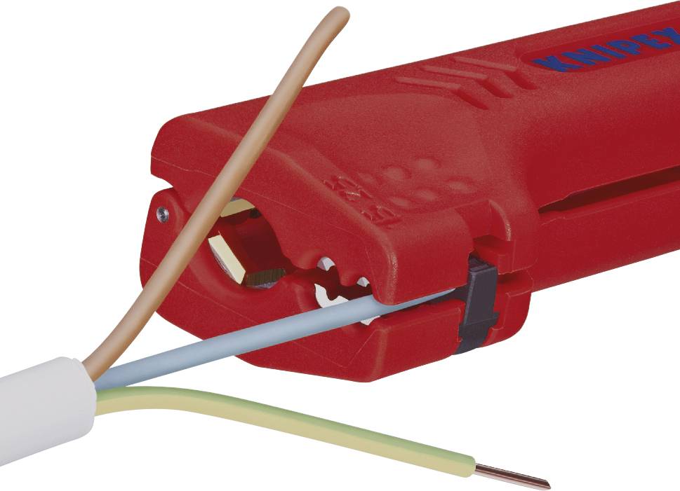 Knipex 16 90 130 SB Kabelentmanteler Geeignet für Rundkabel, Feuchtraumkabel 8 bis 13mm 1.5 bis 2.5mm²