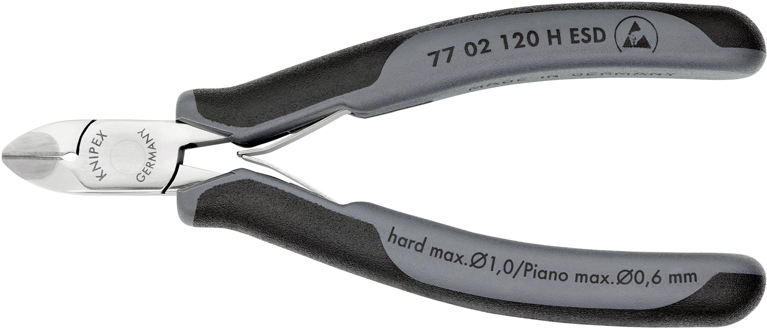 Knipex 77 02 120 H ESD ESD Seitenschneider mit Facette 120 mm