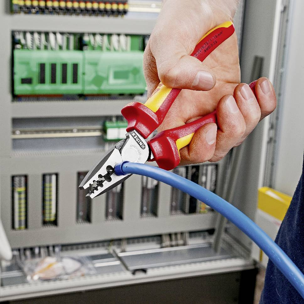 Knipex 97 78 180 Crimpzange Aderendhülsen 0.25 bis 16 mm²