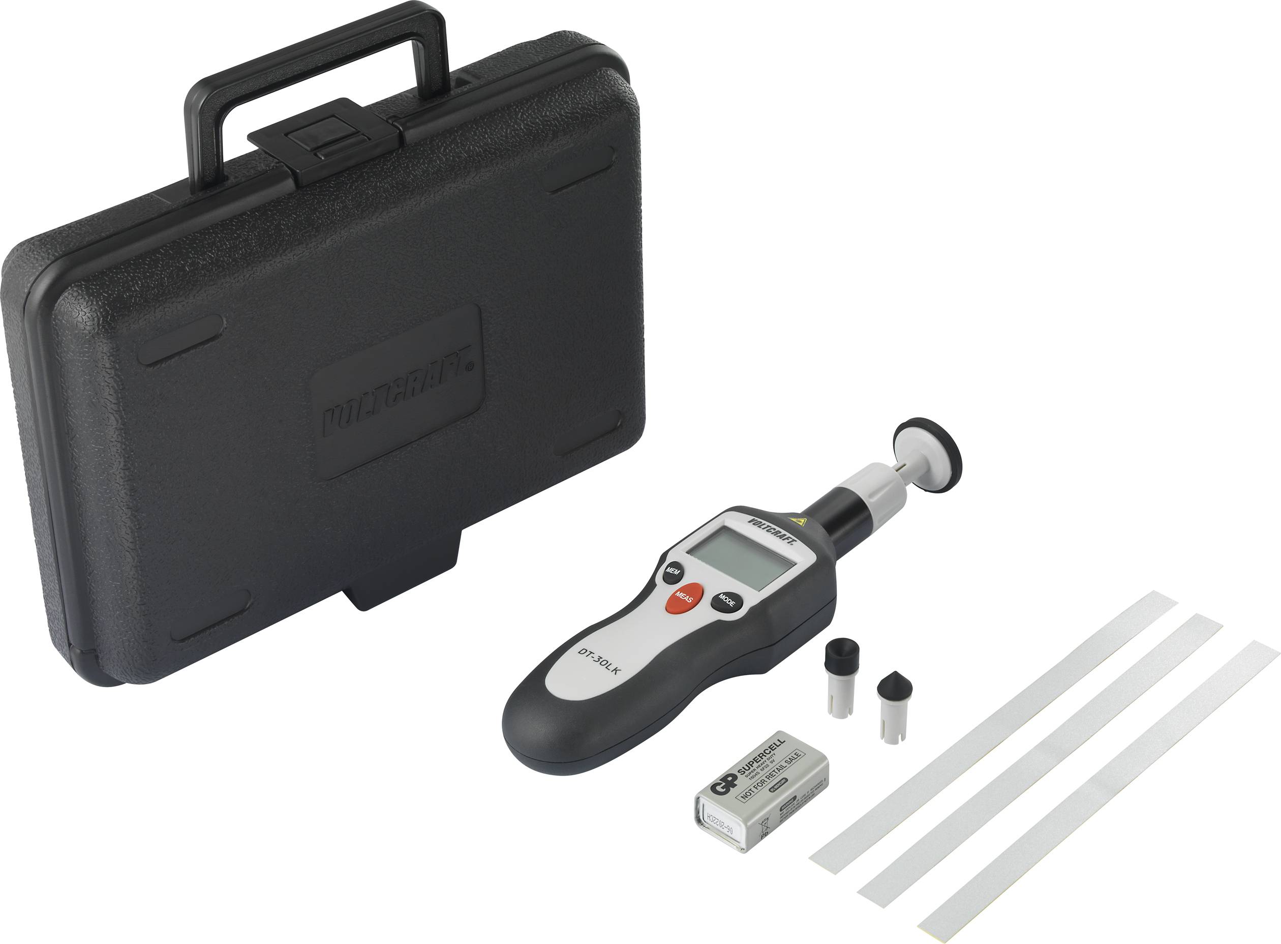 VOLTCRAFT DT-30LK Drehzahlmesser mechanisch, optisch 2 - 20000 U/min