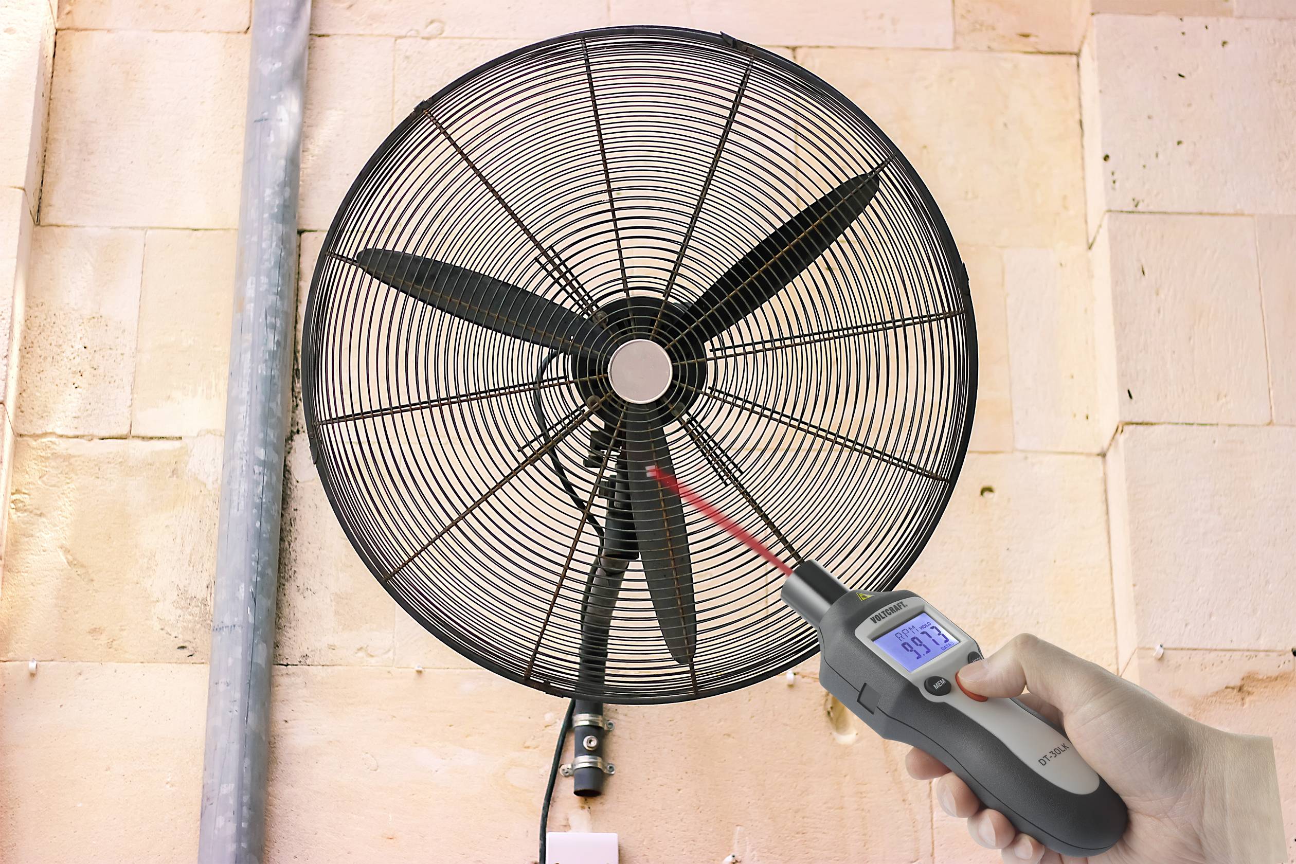 VOLTCRAFT DT-30LK Drehzahlmesser mechanisch, optisch 2 - 20000 U/min