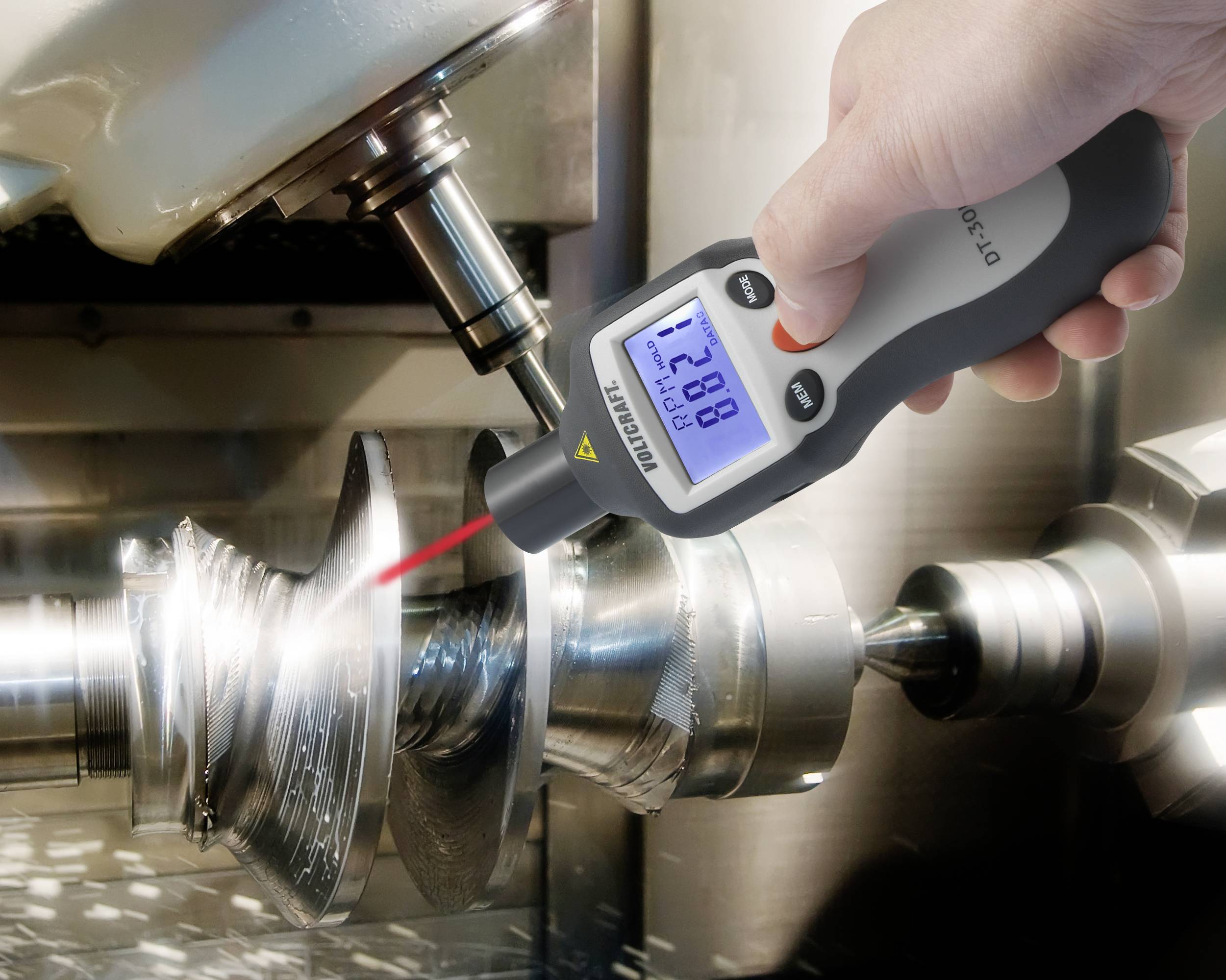 VOLTCRAFT DT-30LK Drehzahlmesser mechanisch, optisch 2 - 20000 U/min