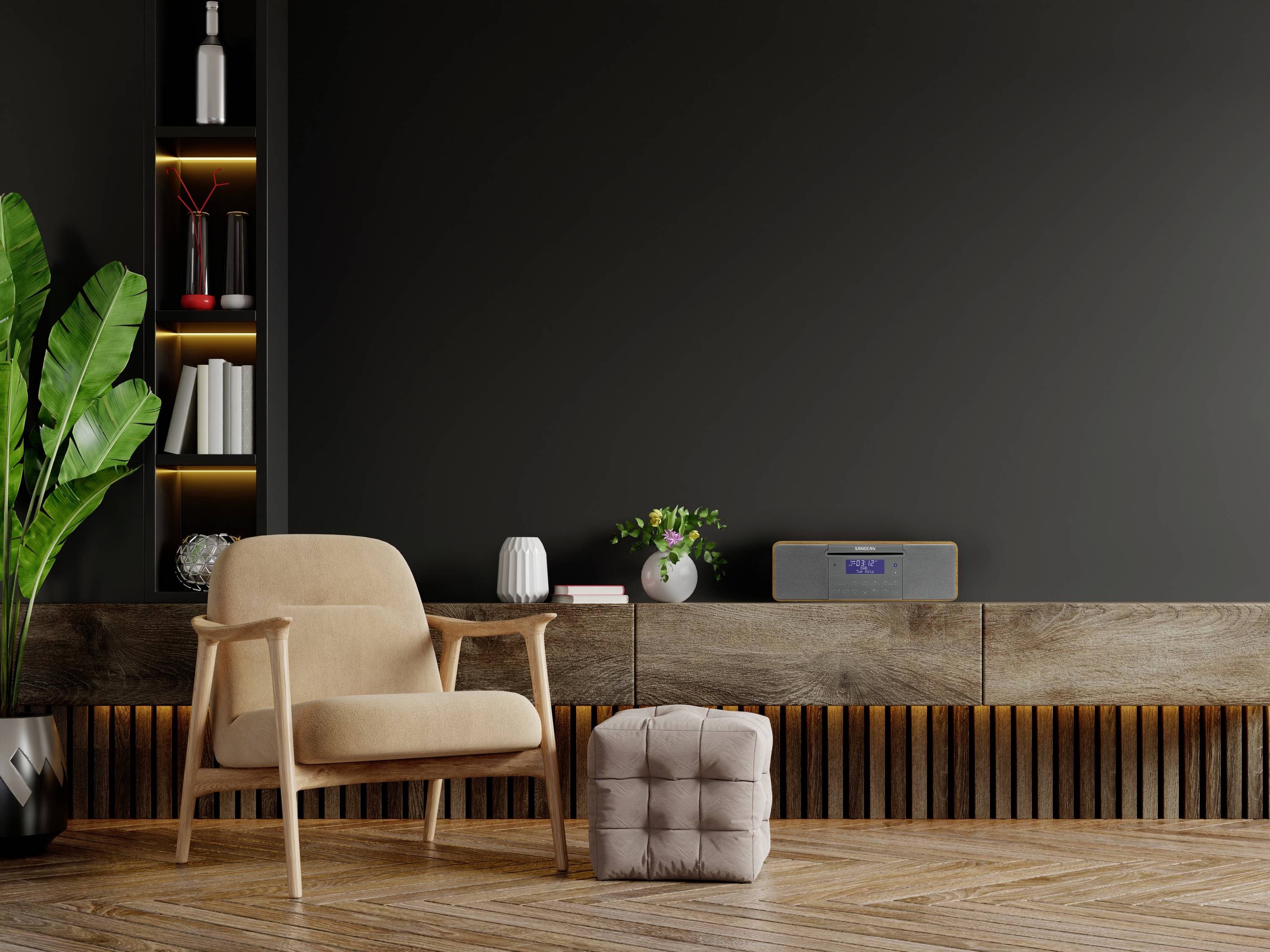 Sangean DDR-47 BT Tischradio DAB+, UKW AUX, CD, SD, USB Holz