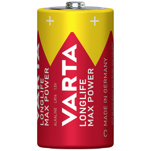 Varta LONGLIFE Max Power C Bli 2 Baby (C)-Batterie Alkali-Mangan 7800 mAh 1.5V 2St.