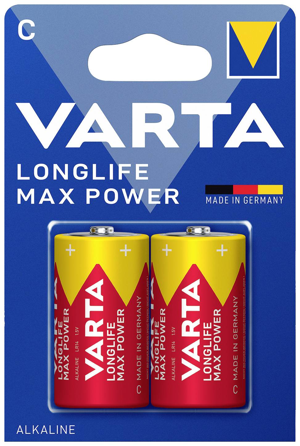 Varta LONGLIFE Max Power C Bli 2 Baby (C)-Batterie Alkali-Mangan 7800 mAh 1.5 V 2 St.
