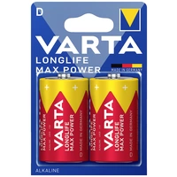 Varta LONGLIFE Max Power D Bli 2 Mono (D)-Batterie Alkali-Mangan 16500 mAh 1.5 V 2 St. Varta LONGLIFE Max Power D Bli 2 Mono (D)-Batterie Alkali-Mangan 16500 mAh 1.5 V 2 St.