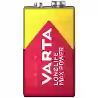 Varta LONGLIFE Max Power 9V Bli 1 9 V Block-Batterie Alkali-Mangan 640 mAh 9 V 1 St. Varta LONGLIFE Max Power 9V Bli 1 9 V Block-Batterie Alkali-Mangan 640 mAh 9 V 1 St.