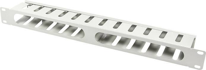 LogiLink ORCC01G 19 Zoll Netzwerkschrank-Kabelführung 1 HE Grau