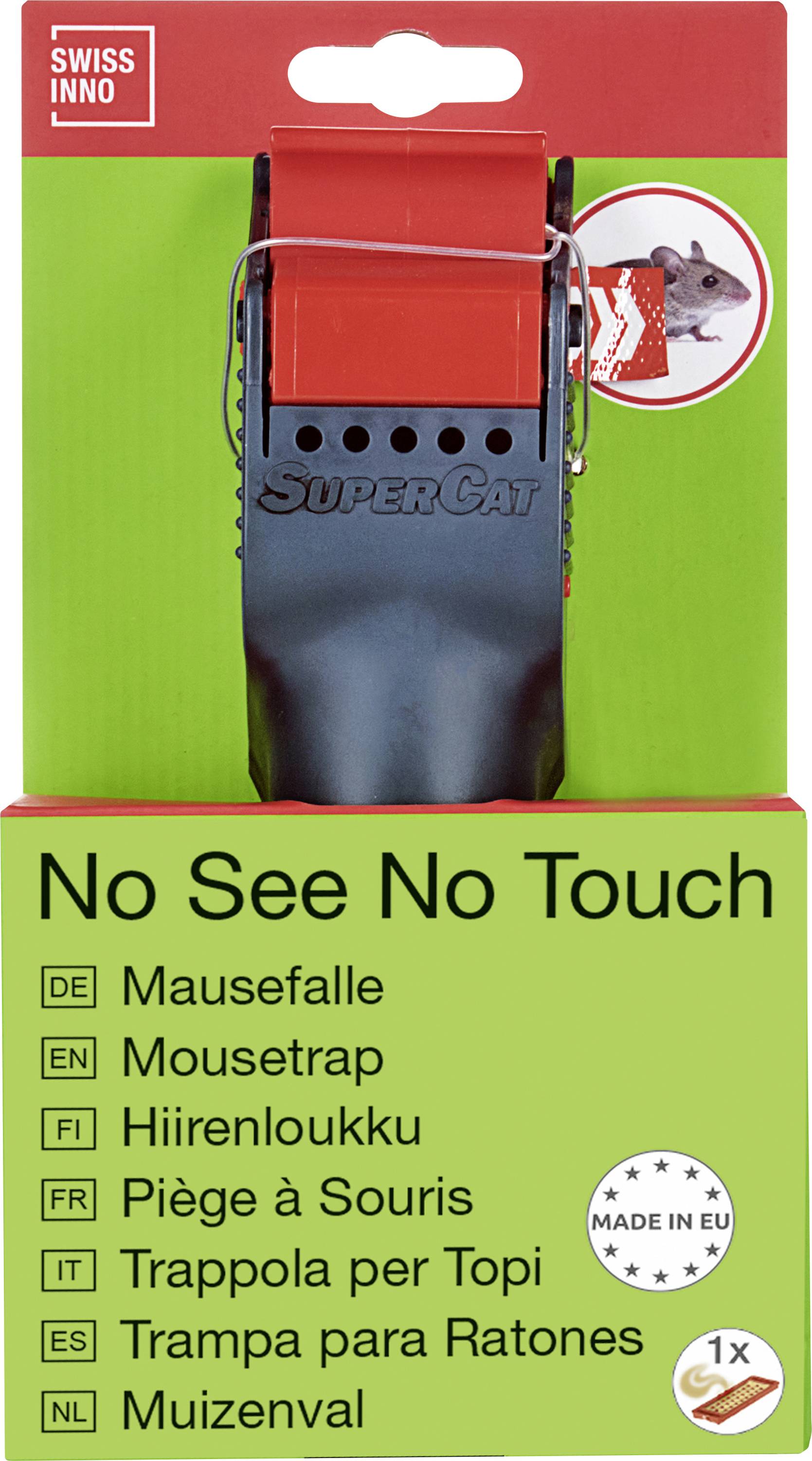 Swissinno No See No Touch Mausefalle Funktionsart Lockstoff Erdnussbutter-Köder 1 St.