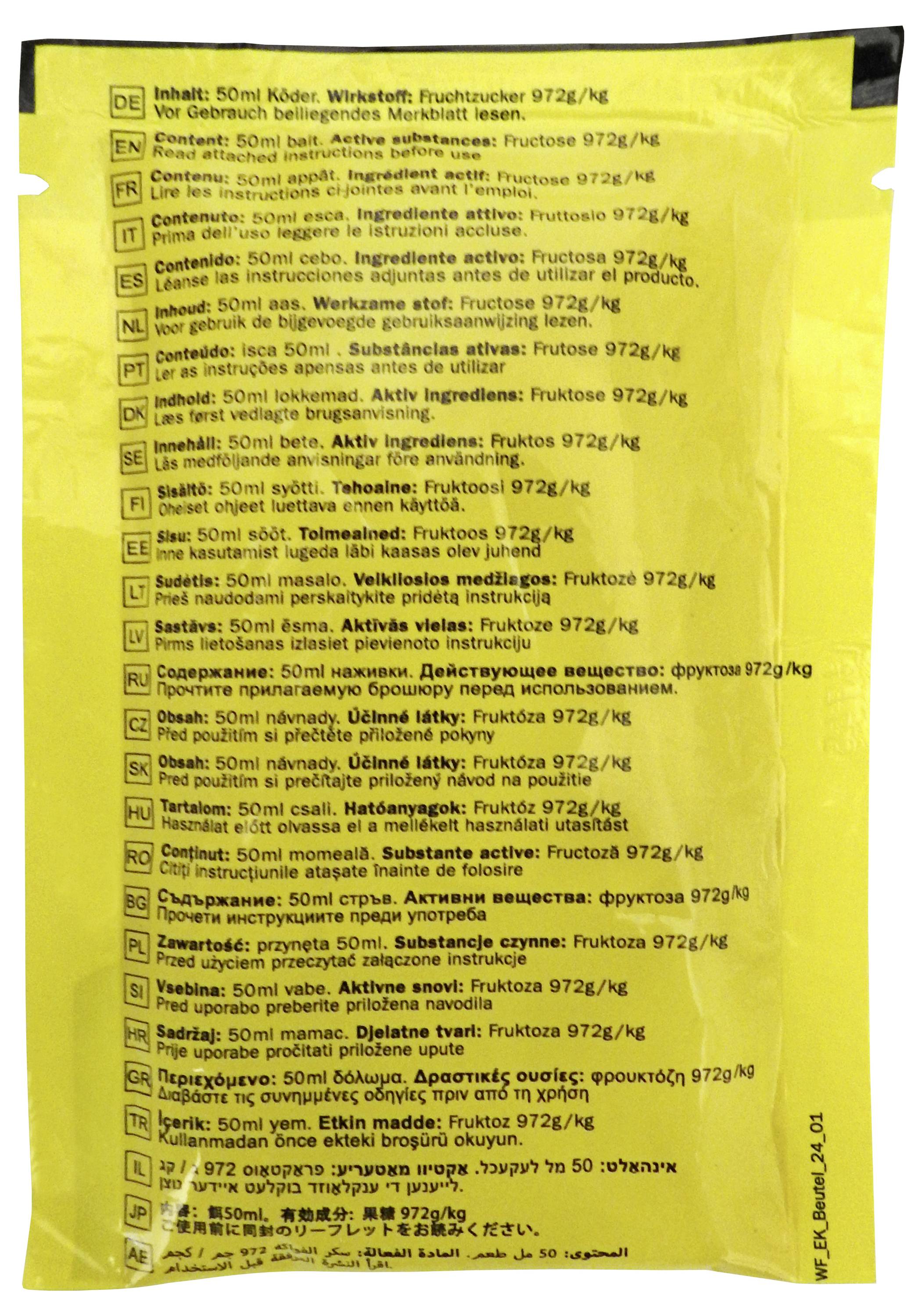 Swissinno 1 400 001KN Köder Natural Control Ersatzköder Passend für Marke (Tiervertreiber) Swissinno Wespenfalle Natural Control