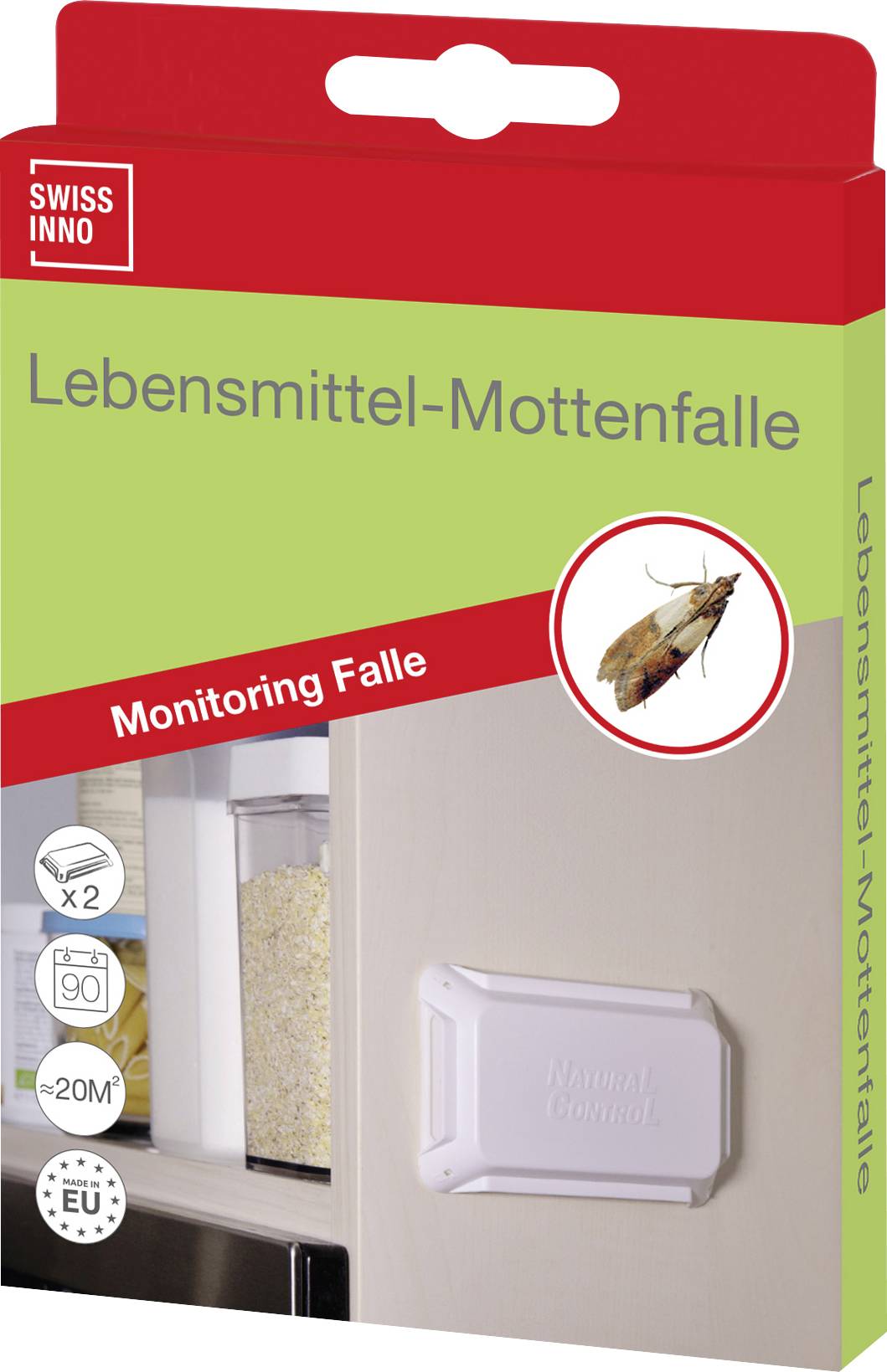 Swissinno Natural Control Mottenfalle Funktionsart Lockstoff 2 St.