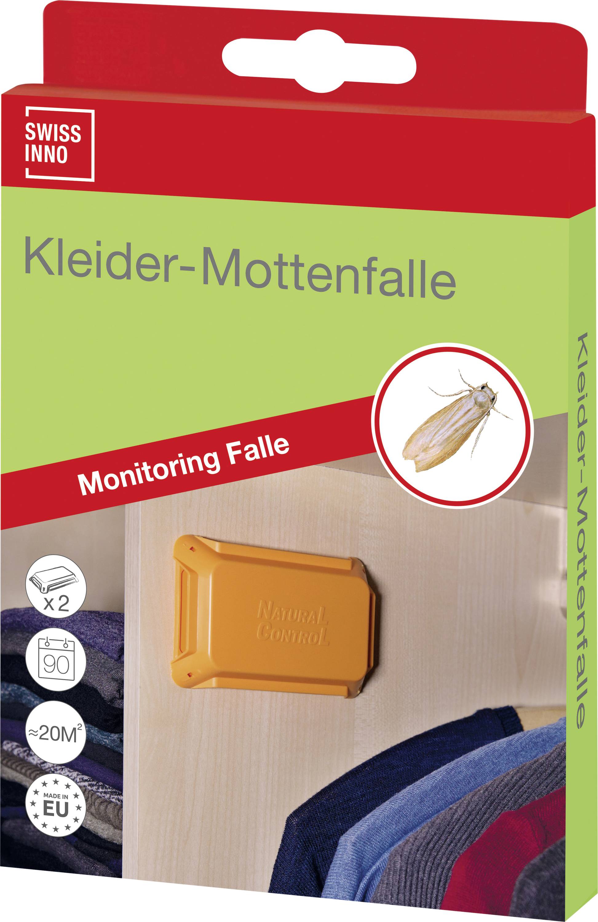 Swissinno Natural Control Mottenfalle Funktionsart Lockstoff 2 St.