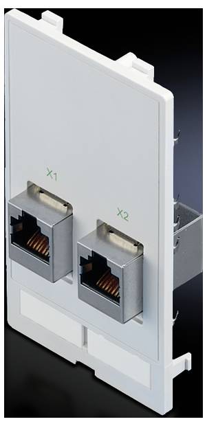 Rittal SZ 2482.560 Schnittstellenklappe RJ45 Druckguss Graphitgrau (RAL 7024) 1St.