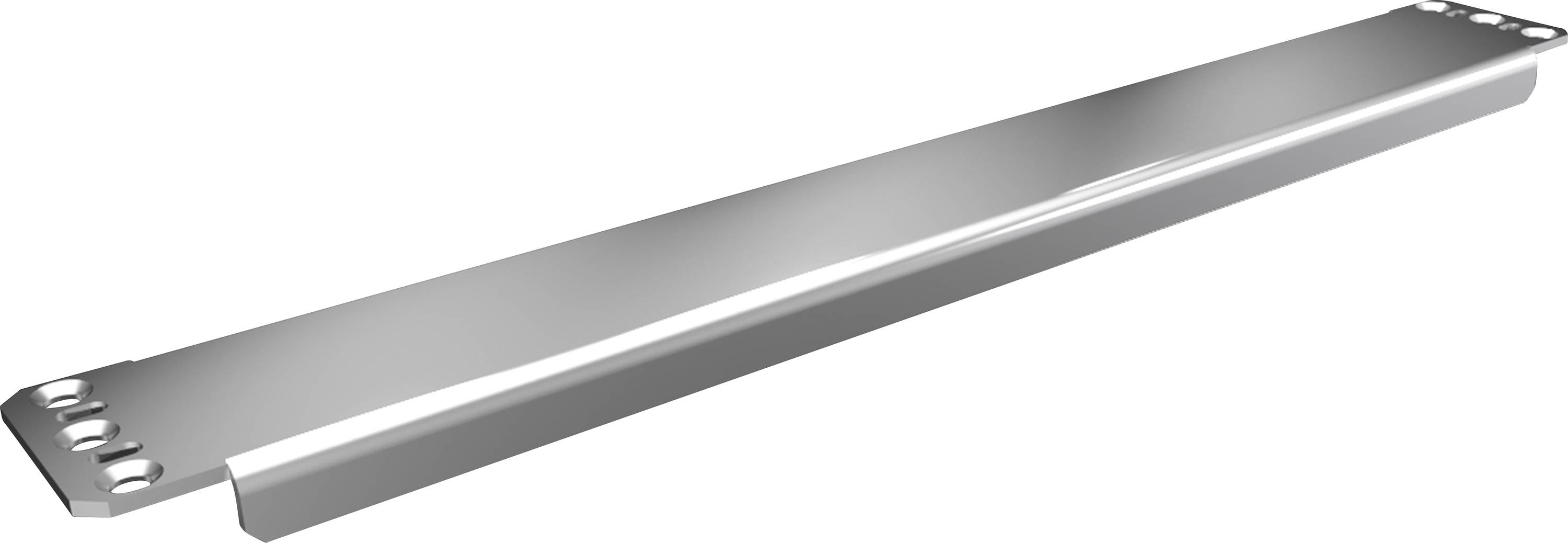 Metallverstrebung für Konstruktionszwecke mit Befestigungslöchern an den Enden.