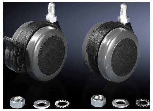 Rittal CP 6148.000 Doppel-Lenkrollen Kunststoff Schwarz 1 St.