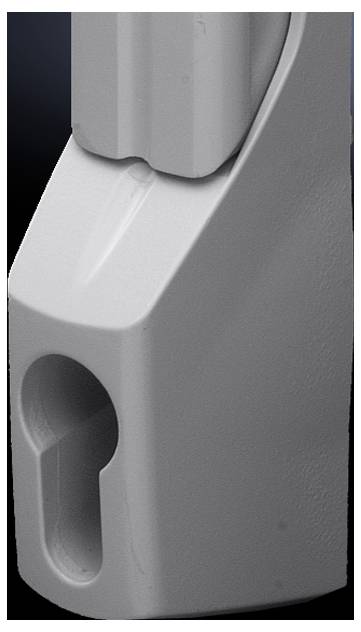 Rittal TS 8611.340 Komfortgriff für Profilhalbzylinder Nickel (matt) 1 St.