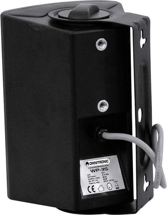 Omnitronic WP-3S ELA-Wandlautsprecher 15W Schwarz 1St.