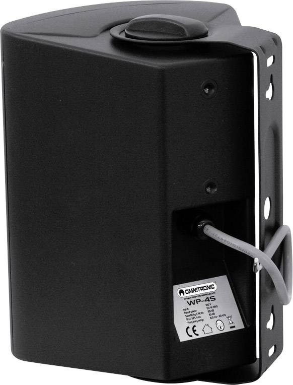 Omnitronic WP-4S ELA-Wandlautsprecher 20 W Schwarz 1 St.