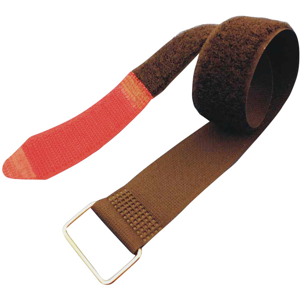 FASTECH® F101-16-240M Klettband mit Gurt Haft- und Flauschteil (L x B) 240mm x 16mm Schwarz, Rot