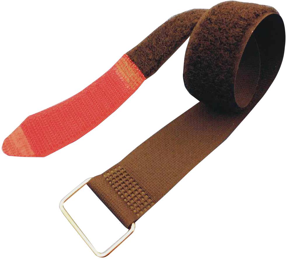 FASTECH® F101-50-1060M Klettband mit Gurt Haft- und Flauschteil (L x B) 1060mm x 50mm Schwarz, Rot 1St.