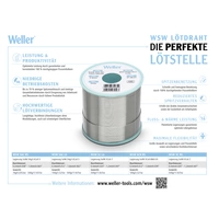 Weller WSW SAC L0 Lötzinn, bleifrei Spule Sn3,0Ag0,5Cu 250g 1mm Weller WSW SAC L0 Lötzinn, bleifrei Spule Sn3,0Ag0,5Cu 250g 1mm