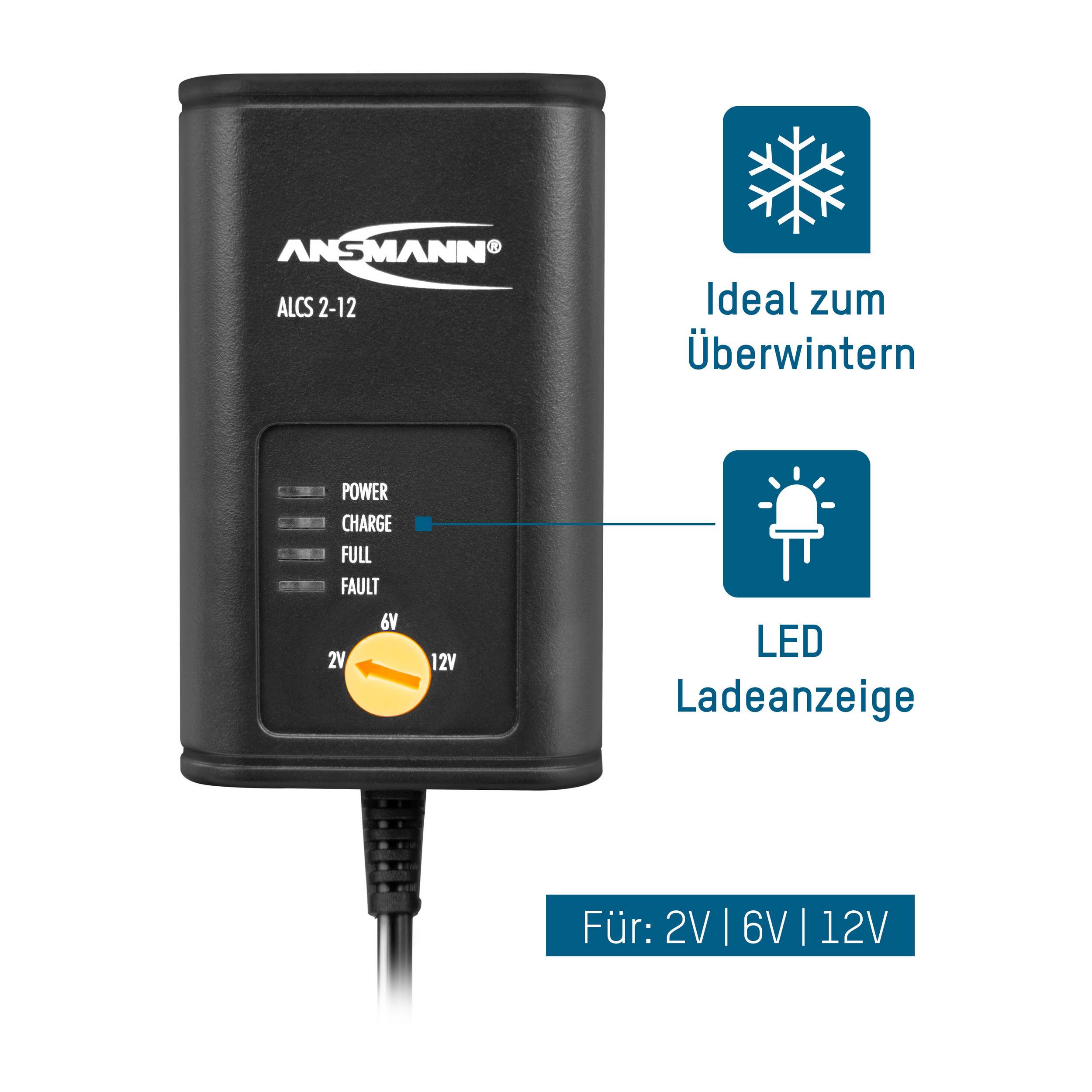 Ansmann ALCS2-12 0.4 1001-0015 Steckerlader 6 V, 2 V, 12 V 0.4 A