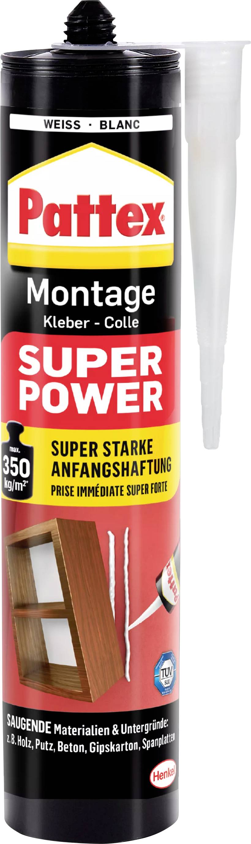 Pattex Super Power Montagekleber Herstellerfarbe Weiß PXS37 370g