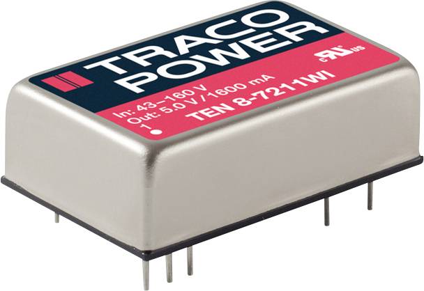 TracoPower TEN 8-7212WI DC/DC-Wandler, Print 110 V/DC 12 V/DC 666 mA 8 W Anzahl Ausgänge: 1 x Inhal