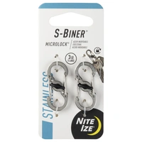 NITE Ize NI-LSBM-11-2R3 Karabiner MicroLock S-Biner 2 35 mm x 15 mm x 7 mm 2 St. NITE Ize NI-LSBM-11-2R3 Karabiner MicroLock S-Biner 2 35 mm x 15 mm x 7 mm 2 St.