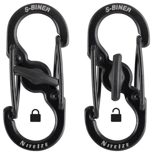 NITE Ize NI-LSBM-01-2R3 Karabiner MicroLock S-Biner 2 35 mm x 15 mm x 7 mm 2 St.