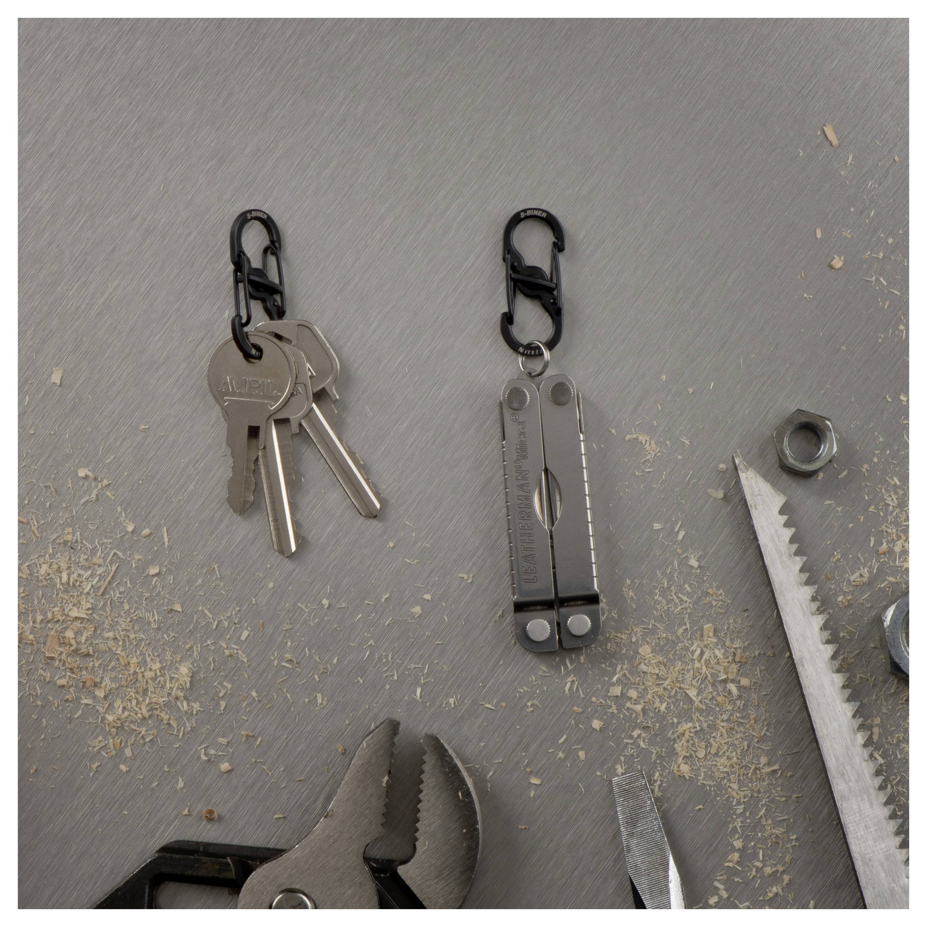 NITE Ize NI-LSBM-01-2R3 Karabiner MicroLock S-Biner 2 35 mm x 15 mm x 7 mm 2 St.