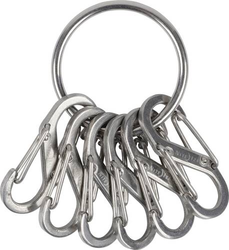 NITE Ize Schlüsselring NI-KRGS-11-R3 KeyRing 6 S-Biner Silber 1 St.