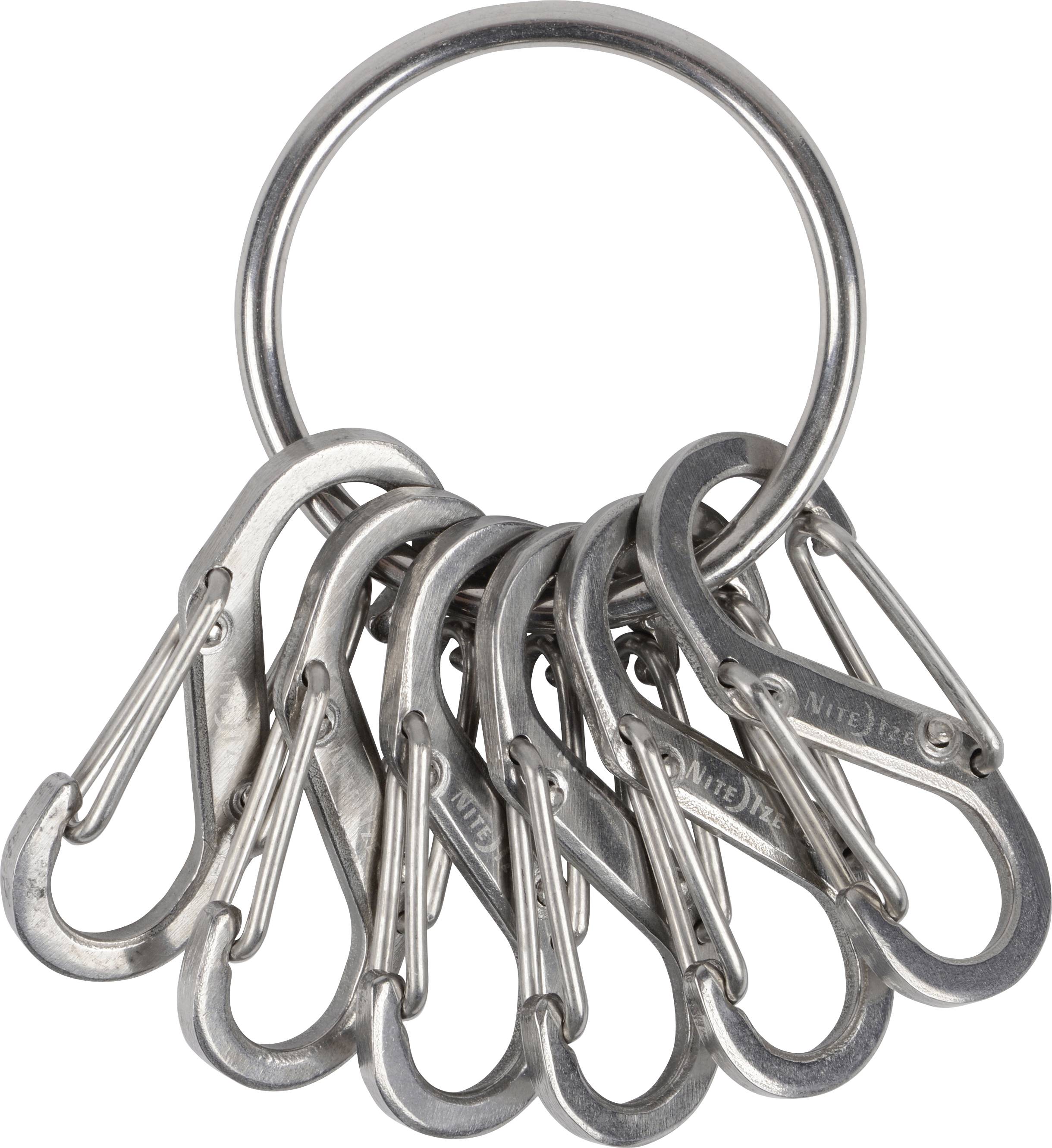 NITE Ize Schlüsselring NI-KRGS-11-R3 KeyRing 6 S-Biner Silber 1 St.