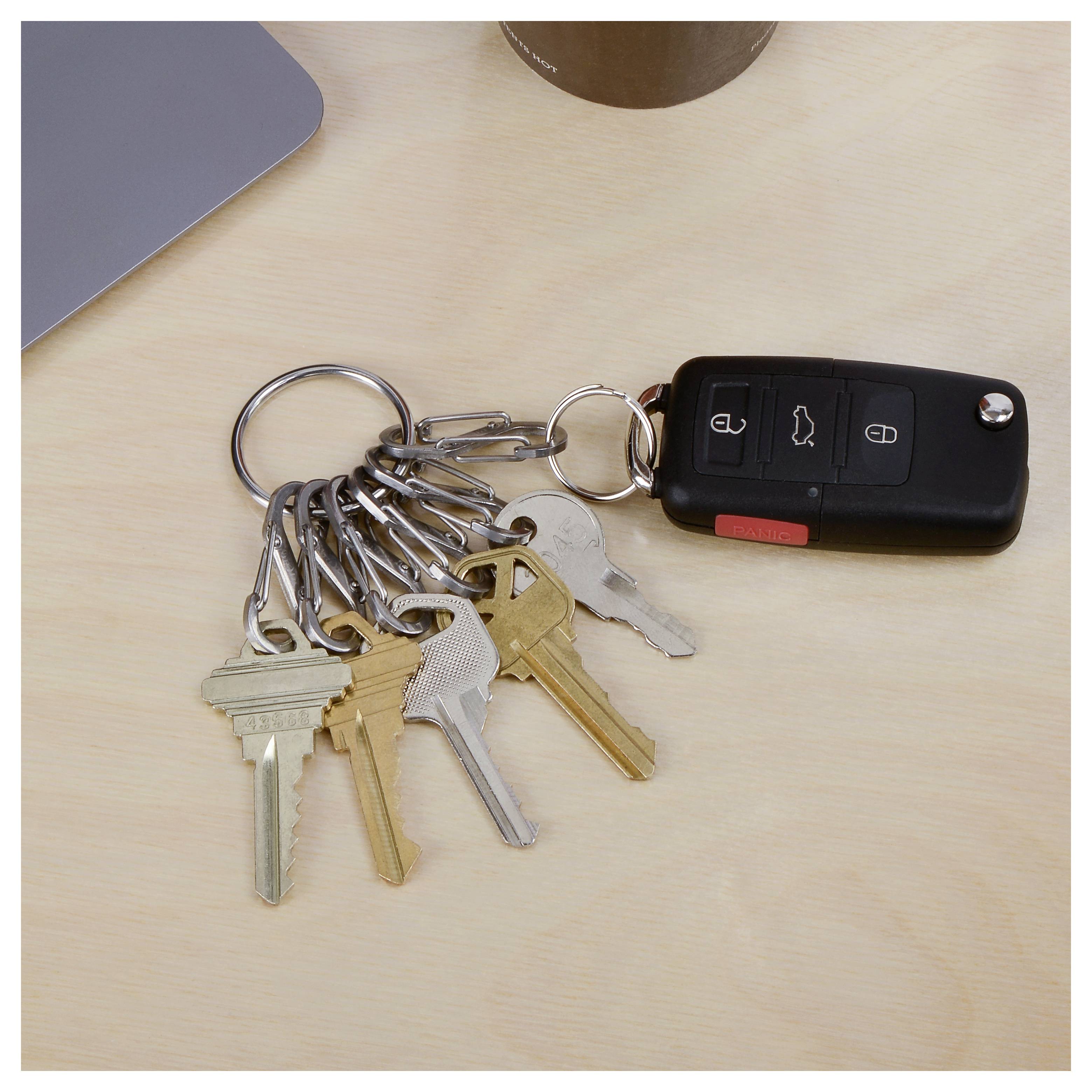 NITE Ize Schlüsselring NI-KRGS-11-R3 KeyRing 6 S-Biner Silber 1 St.