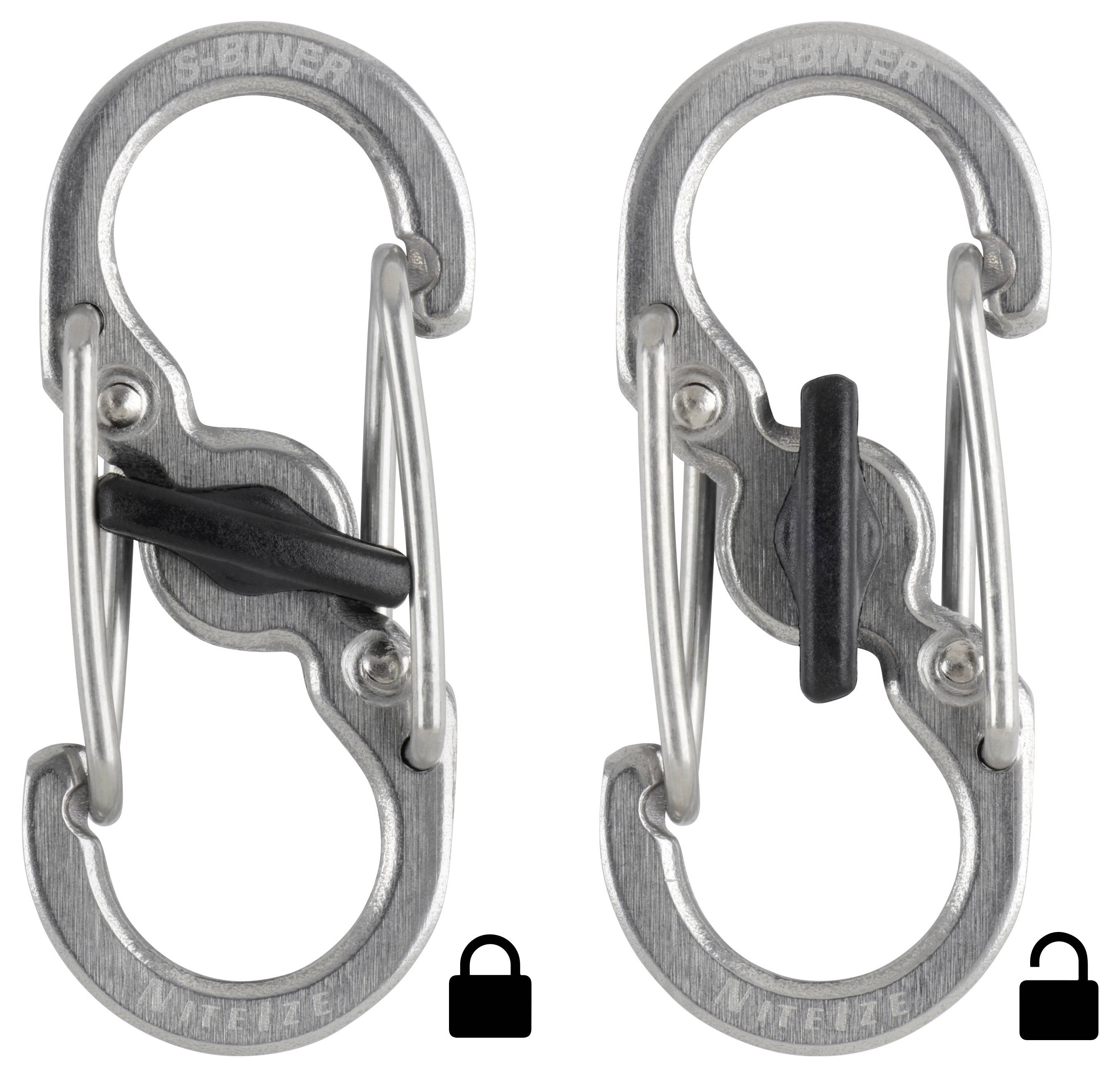NITE Ize Schlüssel-Karabiner NI-KLK-11-R3 KeyRack Locker Silber 1 St.