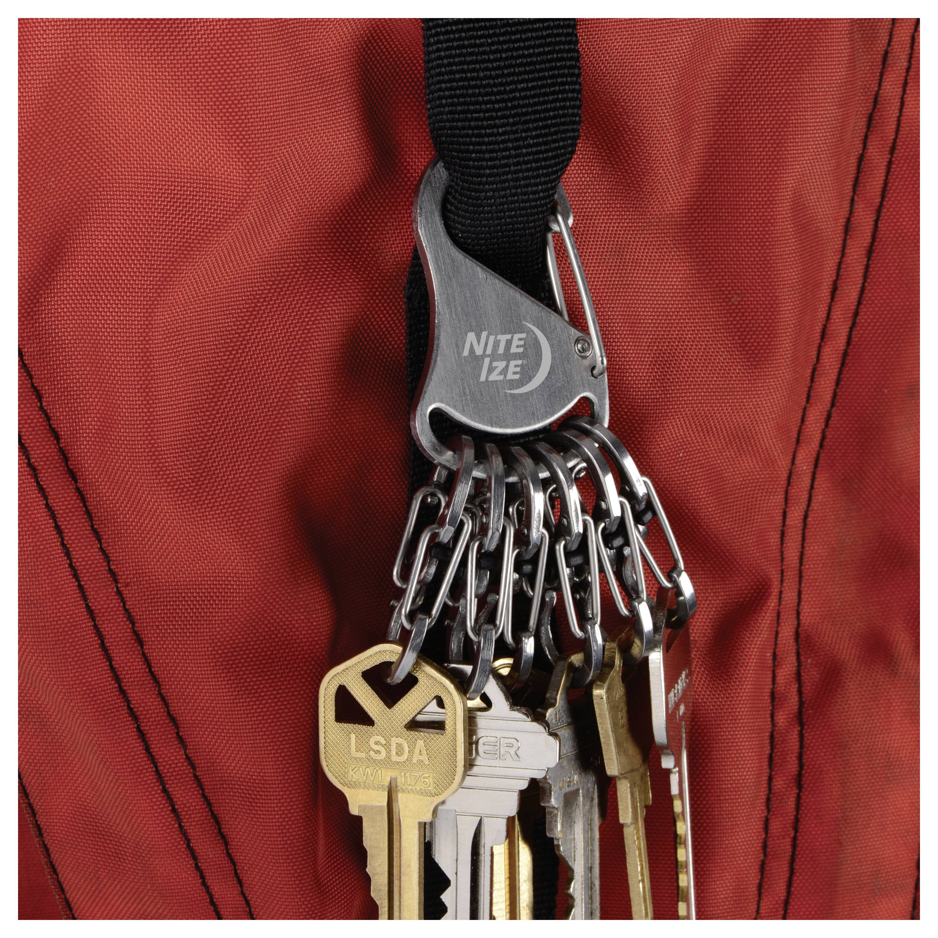 NITE Ize Schlüssel-Karabiner NI-KLK-11-R3 KeyRack Locker Silber 1 St.