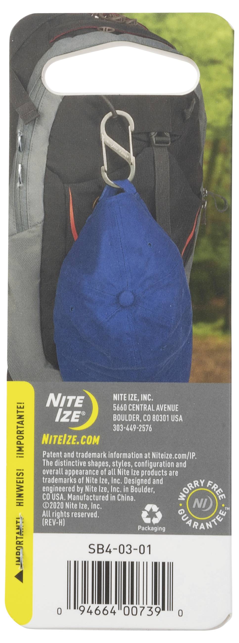 NITE Ize NI-SB4-03-01 Karabiner S-Biner Gr. 4 89mm x 38mm 1St.