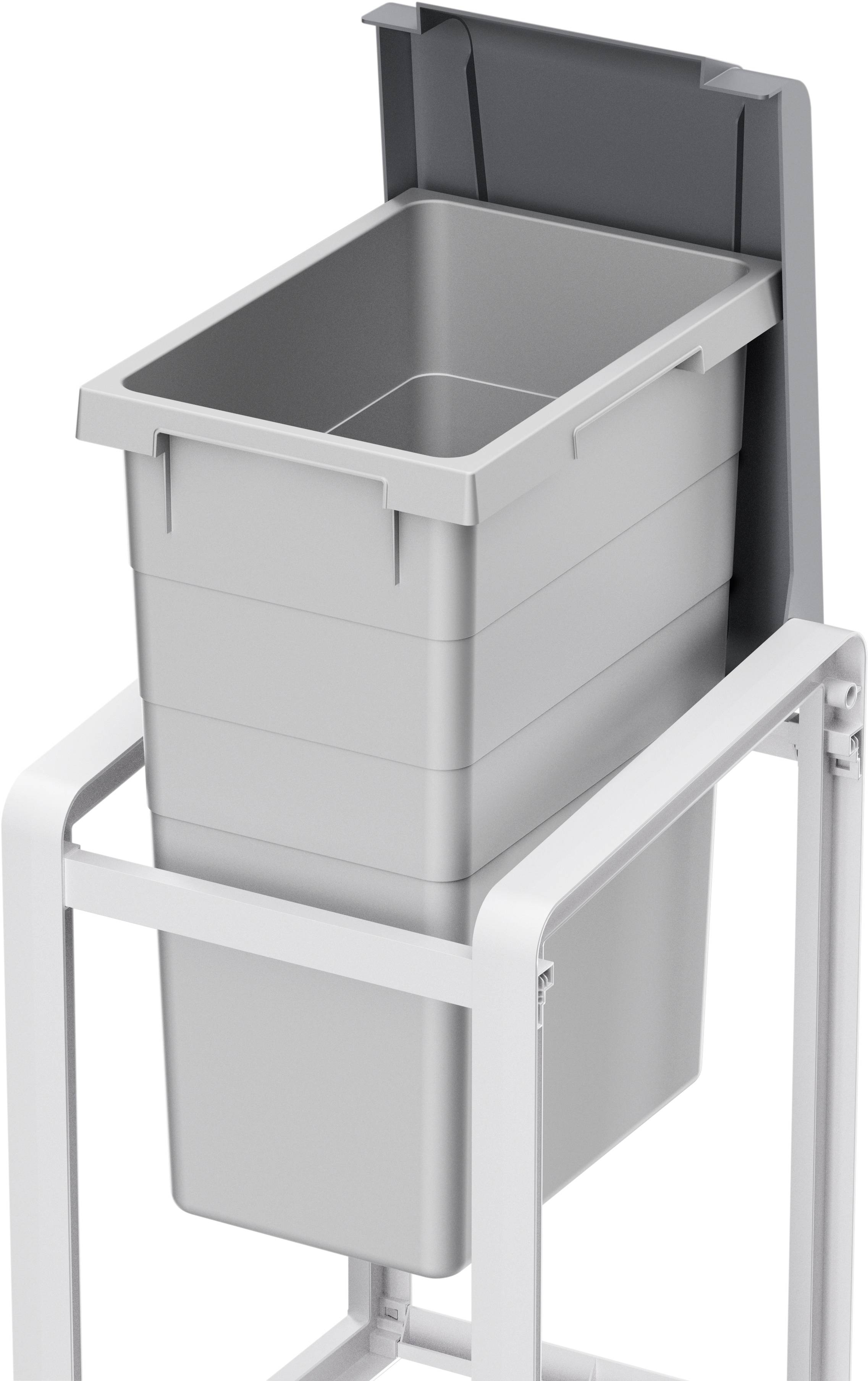 Hailo ProfiLine Öko XL 9352020 Mülltrenn-System 35l Kunststoff (B x H x T) 350 x 570 x 415mm Grau 1St.