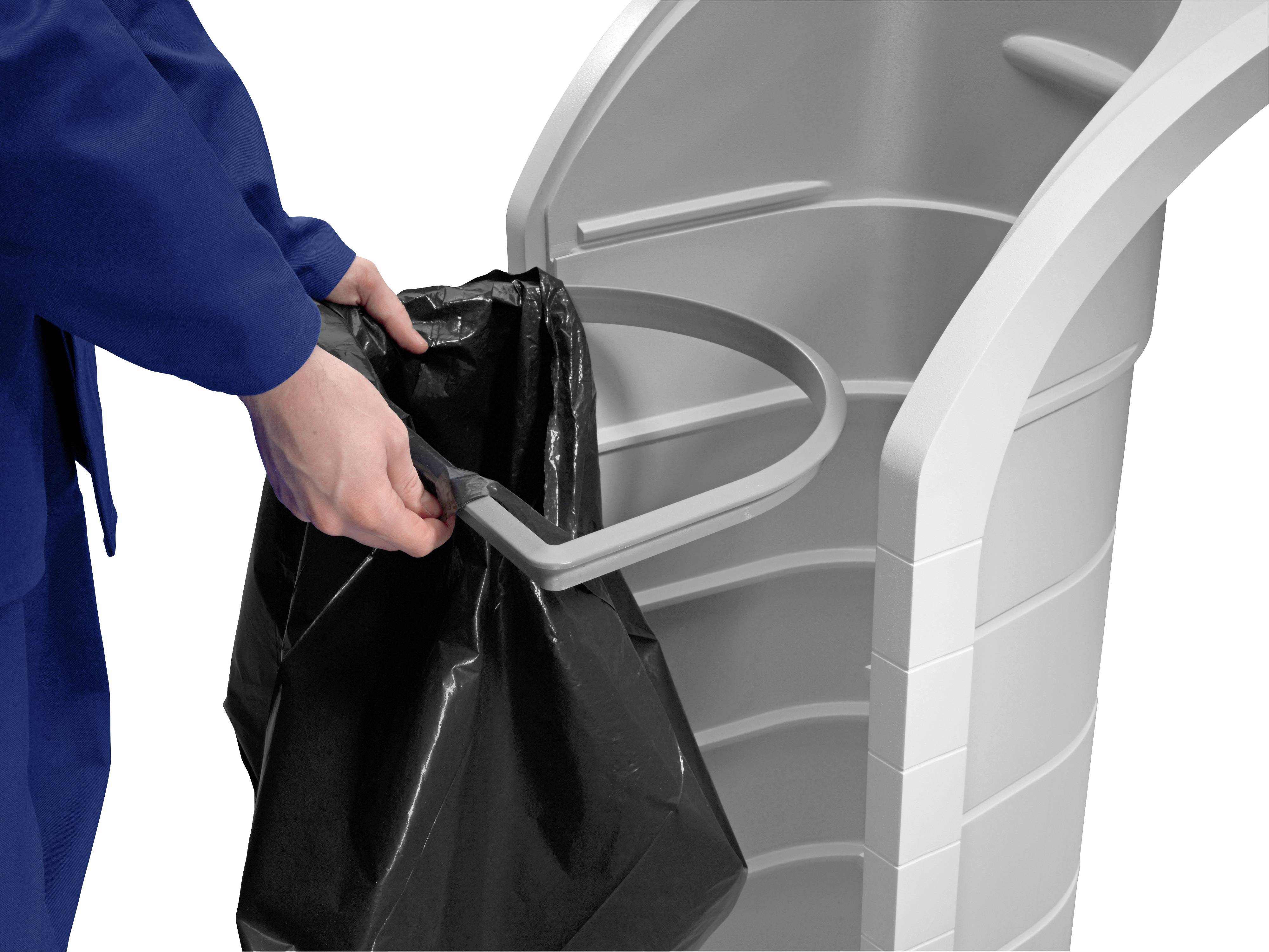 Hailo ProfiLine WSB-K 9120600 Wertstoffbehälter 120l Kunststoff (B x H x T) 500 x 1100 x 450mm Staub-Grau 1St.