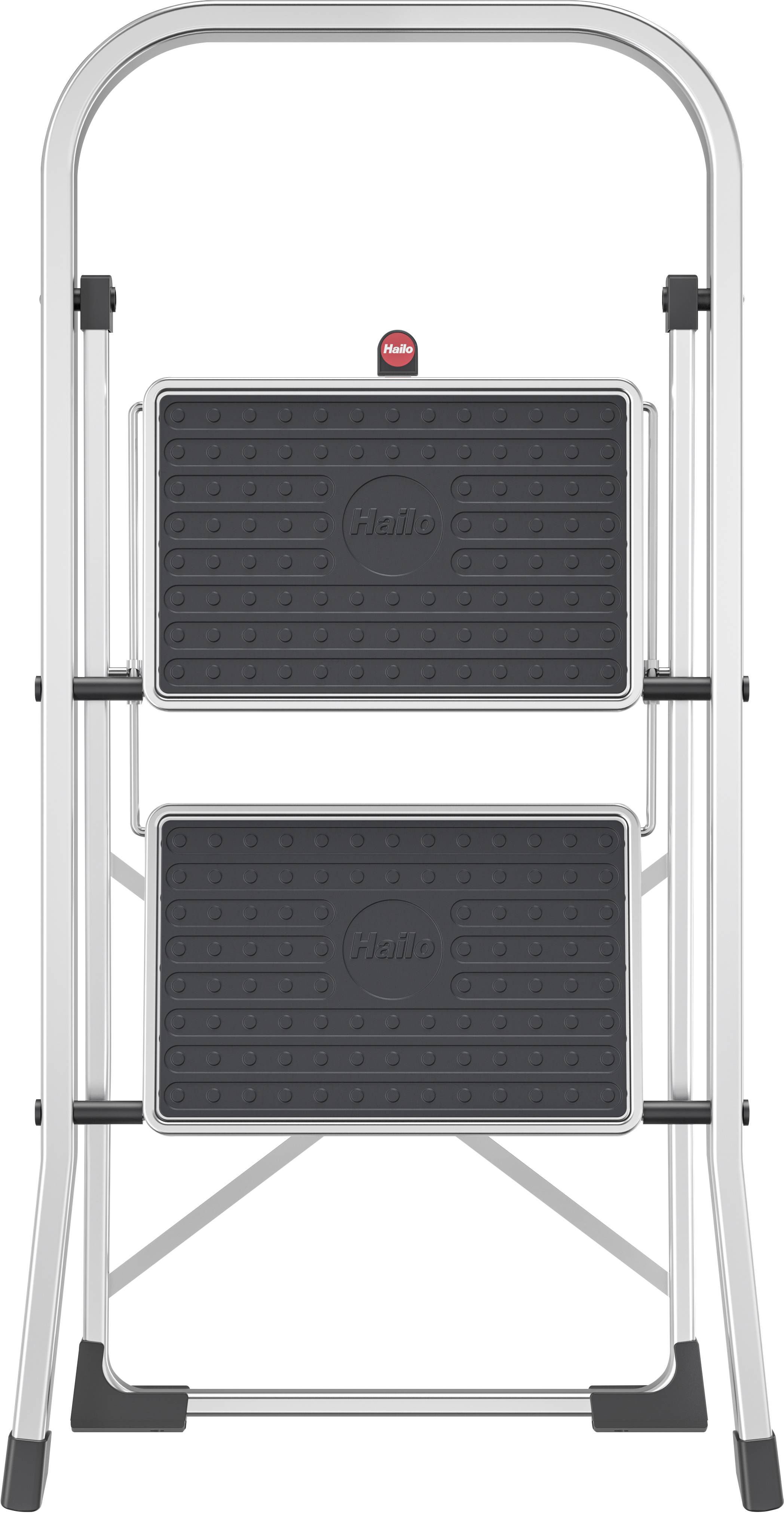 Hailo K70 4392-801 Aluminium Klapptritt klappbar Arbeitshöhe (max.): 2.25m Silber, Schwarz 3.3kg