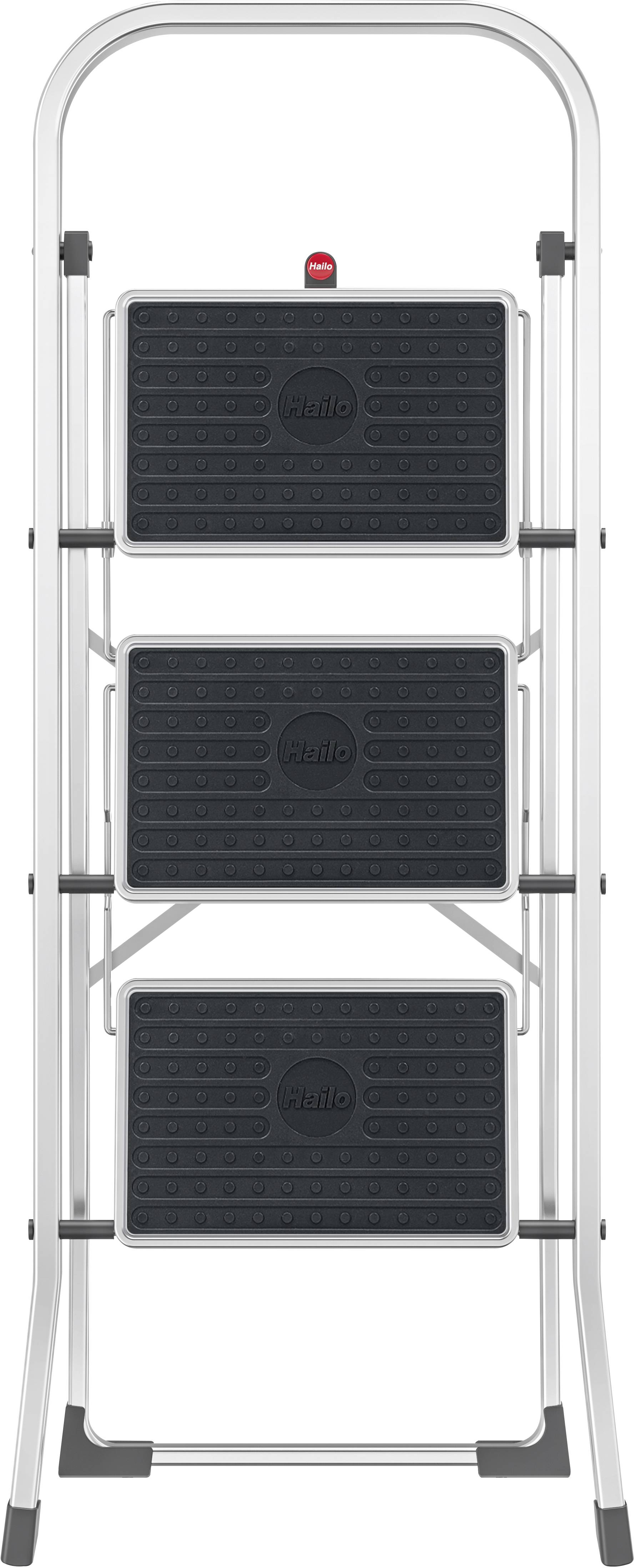 Hailo K70 4393-801 Aluminium Klapptritt klappbar Arbeitshöhe (max.): 270 cm Silber, Schwarz 5.1 kg