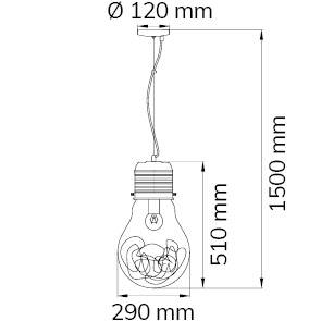 ACTION Futura 600301010000 Pendelleuchte LED E27 60W Chrom