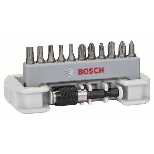 Bosch Accessories 2608522129 Bit-Set 12teilig Kreuzschlitz Phillips, Kreuzschlitz Pozidriv, Innen-Sechsrund (TX)