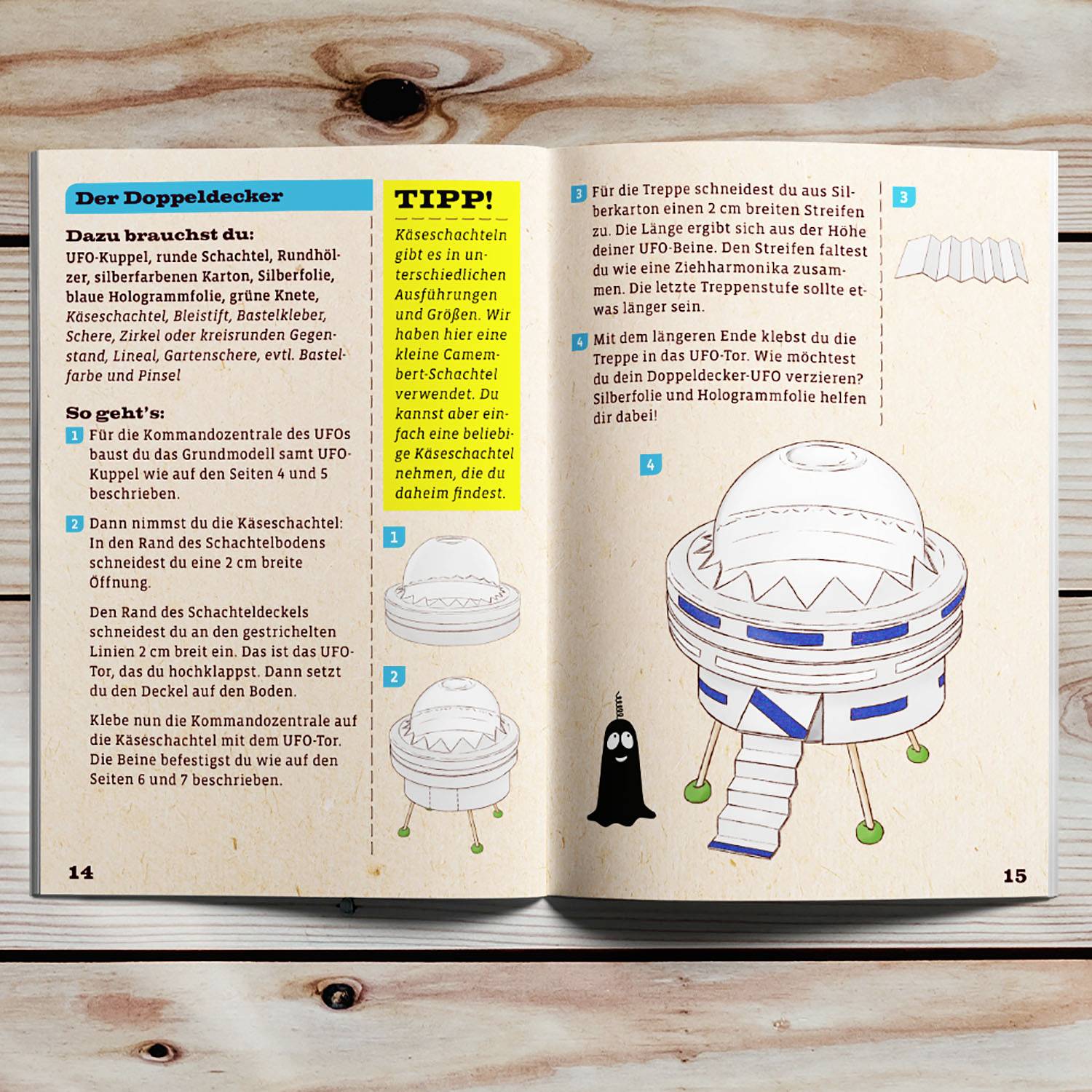Kosmos 604127 UFOs basteln Basteln Experimentier-Box ab 7 Jahre