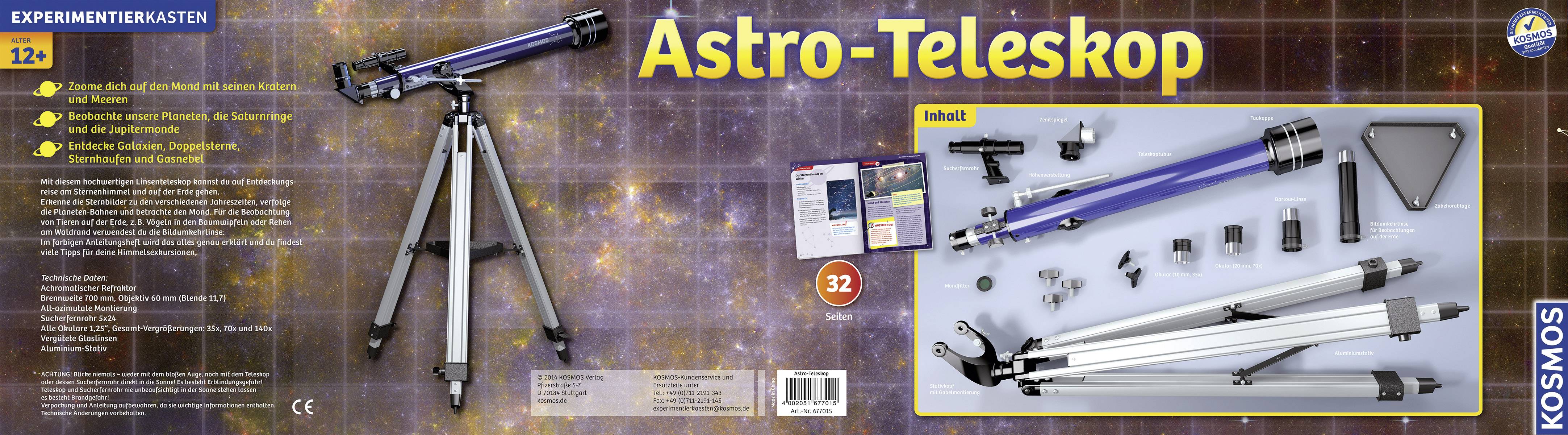 Kosmos Astro-Teleskop 677015 Experimentierkasten ab 12 Jahre