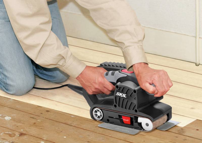 SKIL 1215 AA F0151215AA Bandschleifer 650 W 76 x 130 mm Band-Breite 76 mm Band-Länge 457 mm